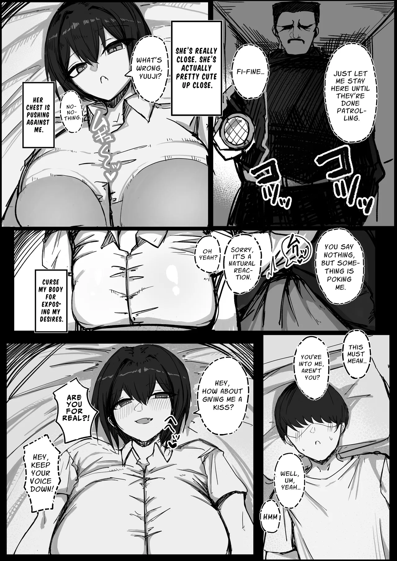 Hentai Manga Comic-Busty Crossdressing Woman gets Horny for Sex in the Shared Room of a Male Dormitory-Read-15